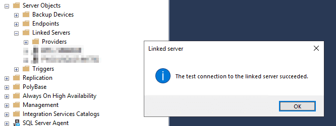 Linked Server Test Connection