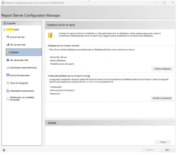 SSRS Cambia Database